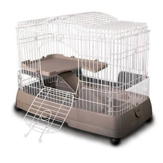 Ware Clean Living Small Animal Cage White-Tan 2.0