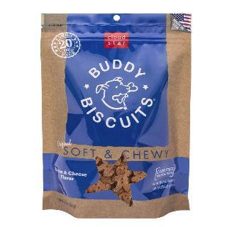 Cloud Star 6-20 oz. Original Soft & Chewy Buddy Biscuits Dog Treats - Bacon & Cheese Value Bag