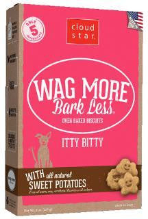 Wag More Bark Lesse Original Itty Bitty Oven Baked Treats with Sweet Potatoes 8Z