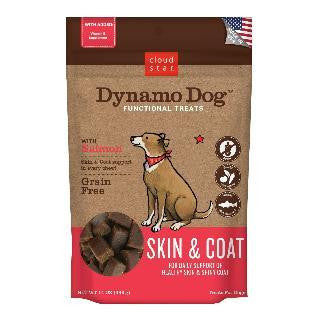 Cloud Star Dynamo Dog Functional Treats: Skin & Coat - Salmon 14 oz.