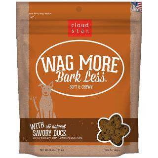 Wag More Bark Lesse Original Soft & Chewy Treats with Savory Duck 6Z