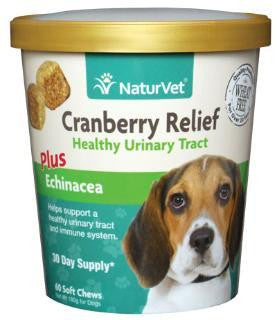 NaturVet Cranberry Relief Plus Echianecea Soft Chew 60 ct.