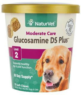 NaturVet Glucosamine DS Plus Level 2 Soft Chews - Small & Medium Breeds 70 ct.