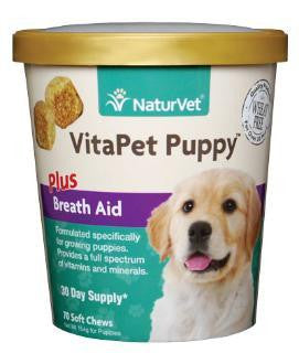 NaturVet Vita Pet Puppy Plus Breath Aid Soft Chew 60 ct.