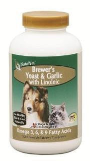 NaturVet Brewer Yeast & Garlic With Linoleic Tablets 500 Ct.