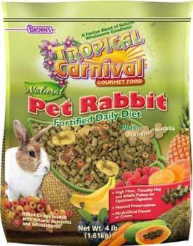 FM Brown's Tropical Carnival Natural Rabbit Food 6-4 Lb