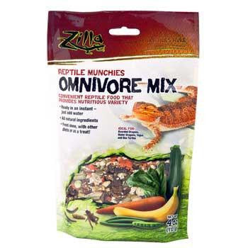 Zilla Reptile Munchies Omnivore Mix 4 oz.