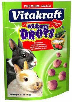 Vitakraft Rabbit Wildberry Drop Pouch 5.3z