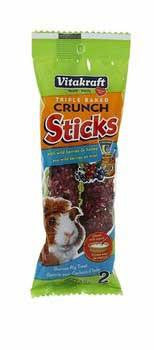 Vitakraft-Sunseed Guinea Pig Crunch Sticks w-Wildberry & Honey Glazed w-Yogurt 2pk