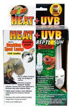 ZooMed Heat & UVB Combo Pack 100 Watts