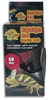 ZooMed Nightlight Red Reptile 60 Watts