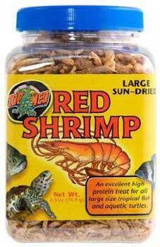 ZooMed Jumbo Sundried Red Shrimp 2.5 oz.